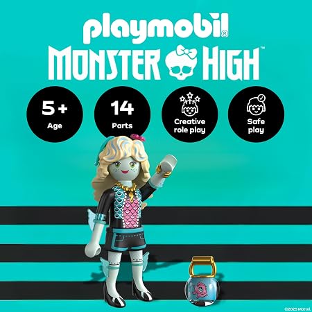 Playmobil Monster High Lagoona Blue & Neptuna 71998 |Figür ve Aksesuar Seti