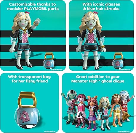 Playmobil Monster High Lagoona Blue & Neptuna 71998 |Figür ve Aksesuar Seti
