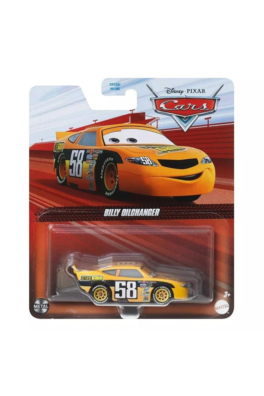 Disney Pixar Cars Billy Oilchanger 58 Numara Metal Yarış Arabası | Mattel GKB07