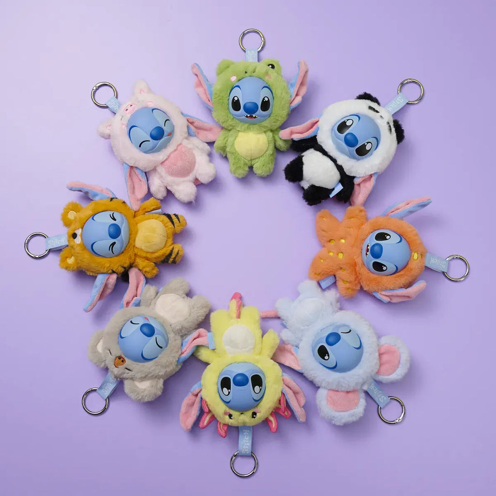 Disney Stitch YUYUS Sürpriz Peluş Anahtarlık 15 cm | Hayvan Kostümlü Mystery Box