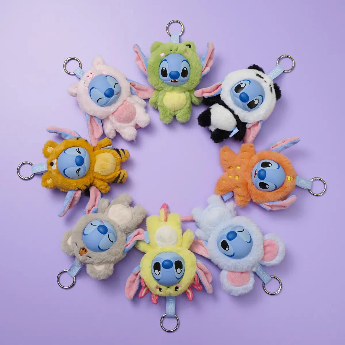 Disney Stitch YUYUS Sürpriz Peluş Anahtarlık 15 cm | Hayvan Kostümlü Mystery Box