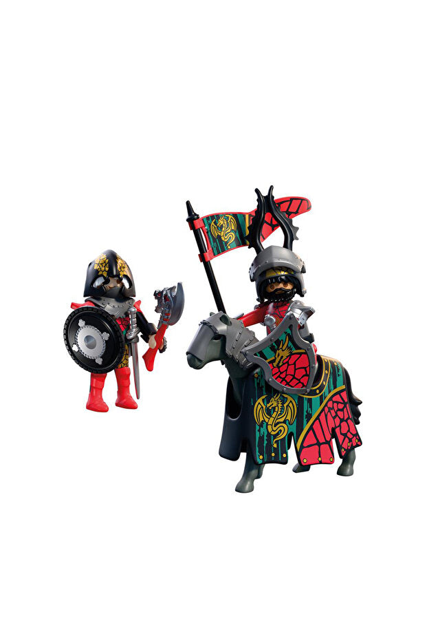 Playmobil Knights 72118 Atlı Şövalyeler 25 Parça | 2 Figür, At ve Savaş Aksesuarları