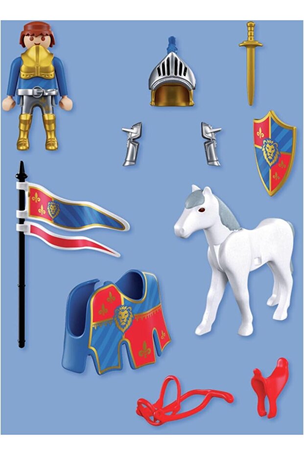 Playmobil Knights 72119 Atlı Şövalye 16 Parça | At, Figür ve Şövalye Aksesuarları