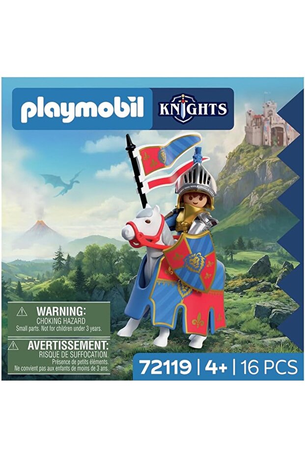 Playmobil Knights 72119 Atlı Şövalye 16 Parça | At, Figür ve Şövalye Aksesuarları