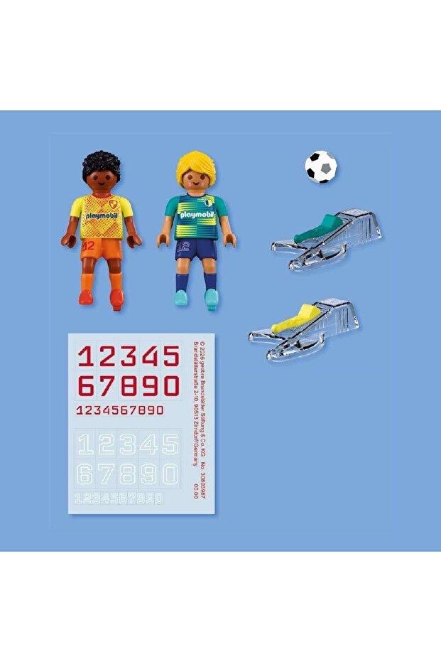 Playmobil My Life 72058 Futbolcu Figürleri 8 Parça | 2 Futbolcu ve Top Aksesuarlı Oyun Seti
