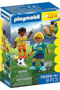Playmobil My Life 72058 Futbolcu Figürleri 8 Parça | 2 Futbolcu ve Top Aksesuarlı Oyun Seti