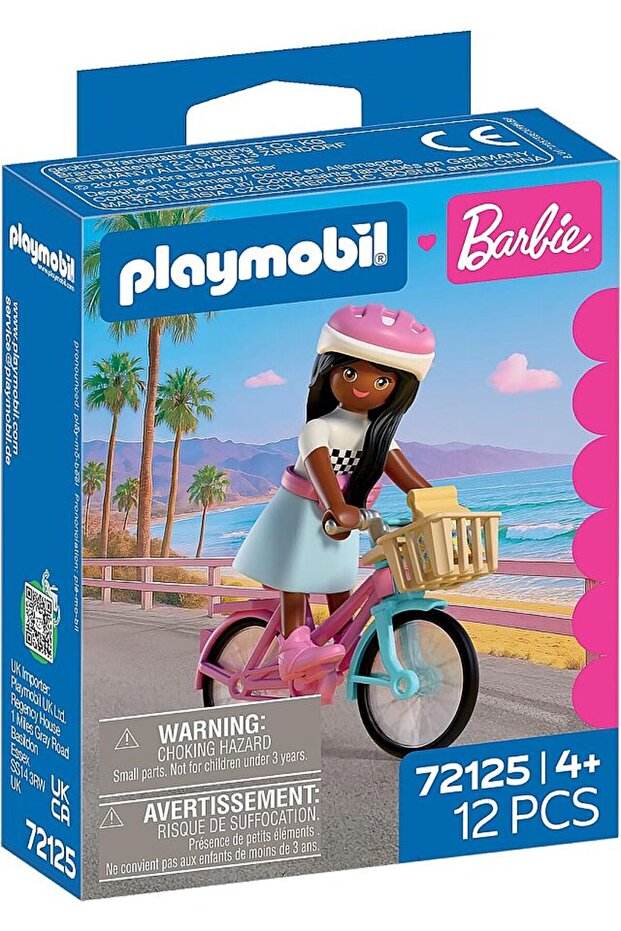 Playmobil Barbie Brooklyn Bisikletli Figür 72125 | 12 Parça Figür ve Aksesuar Seti