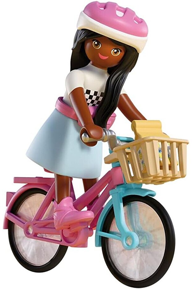 Playmobil Barbie Brooklyn Bisikletli Figür 72125 | 12 Parça Figür ve Aksesuar Seti