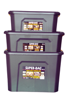 Super-Bag 3'lü Saklama Kutusu Seti (20 + 30 + 60 Lt)