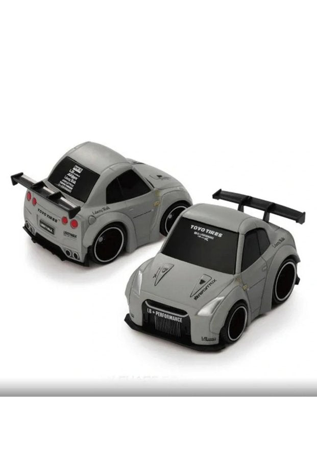 Mini GT Qube Carz Nissan GT-R R35 LB Works Type 1 Mat Gri Model Araba | 002 Blister Paket