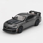 Mini GT Ford Mustang Dark Horse 2024 Carbonized Gray 1:64 Diecast Model Araba | MGT00957-BL