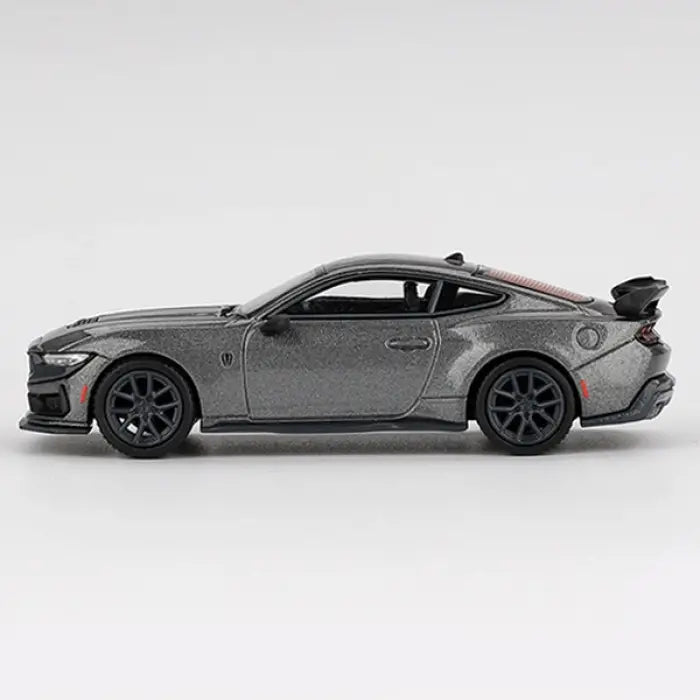 Mini GT Ford Mustang Dark Horse 2024 Carbonized Gray 1:64 Diecast Model Araba | MGT00957-BL