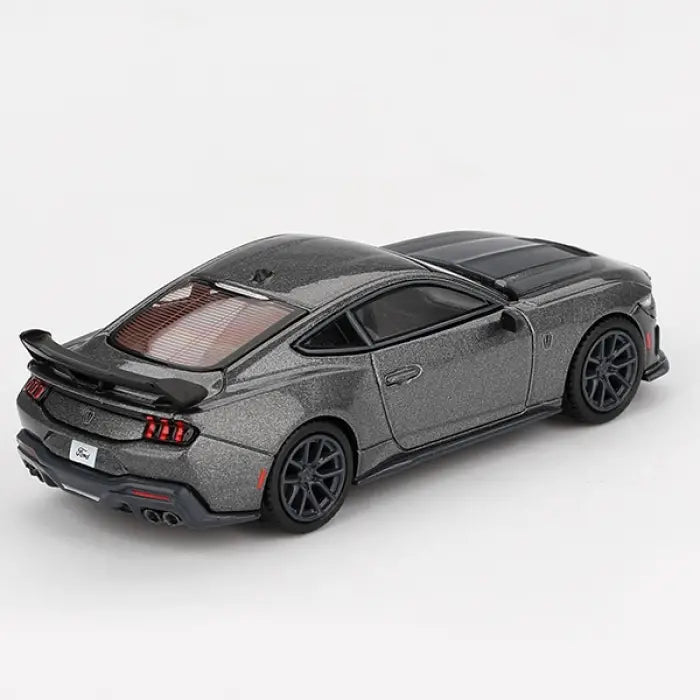 Mini GT Ford Mustang Dark Horse 2024 Carbonized Gray 1:64 Diecast Model Araba | MGT00957-BL
