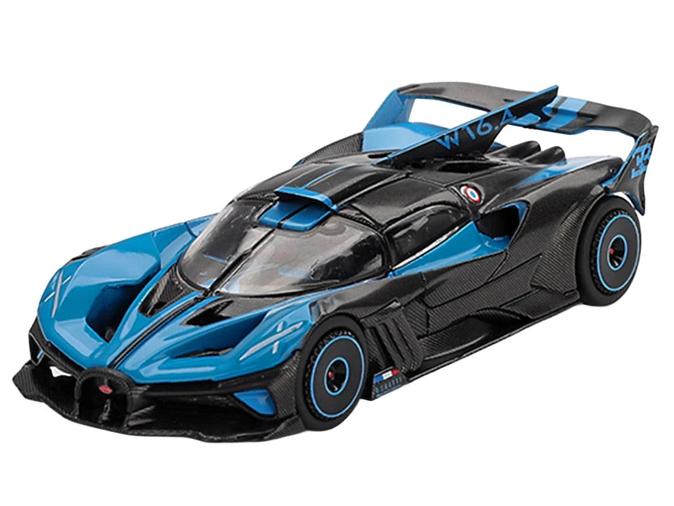 Mini GT Bugatti Bolide Presentation Mavi Siyah 1:64 Diecast Model Araba | MGT01063
