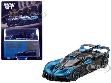 Mini GT Bugatti Bolide Presentation Mavi Siyah 1:64 Diecast Model Araba | MGT01063