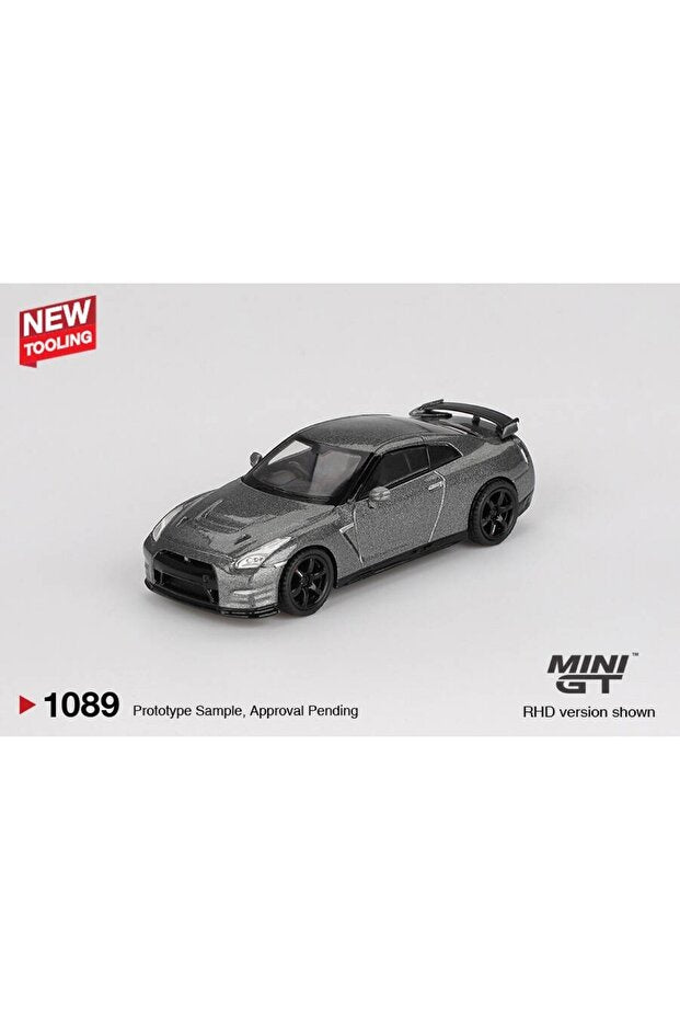 Mini GT Nissan GT-R R35 2013 NISMO CRS Version Dark Metal Gray 1:64 Diecast Model Araba | MGT01089