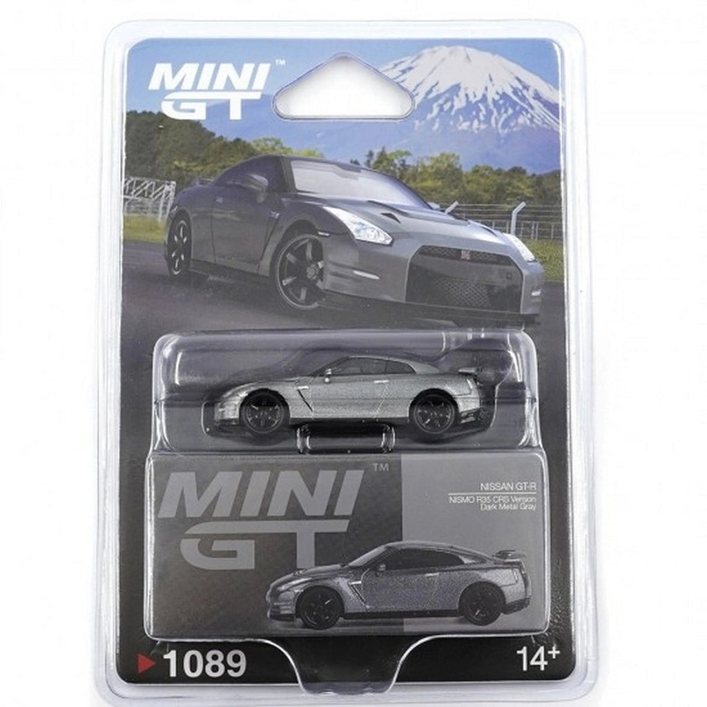 Mini GT Nissan GT-R R35 2013 NISMO CRS Version Dark Metal Gray 1:64 Diecast Model Araba | MGT01089