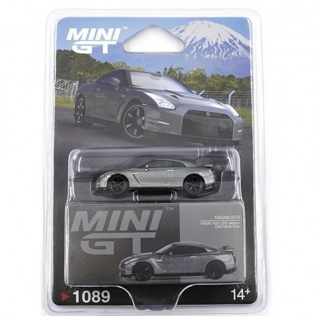 Mini GT Nissan GT-R R35 2013 NISMO CRS Version Dark Metal Gray 1:64 Diecast Model Araba | MGT01089