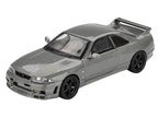 Mini GT Nissan Skyline GT-R R33 NISMO BCNR33 CRS Version Dark Metal Gray 1:64 Diecast Model Araba | MGT01128