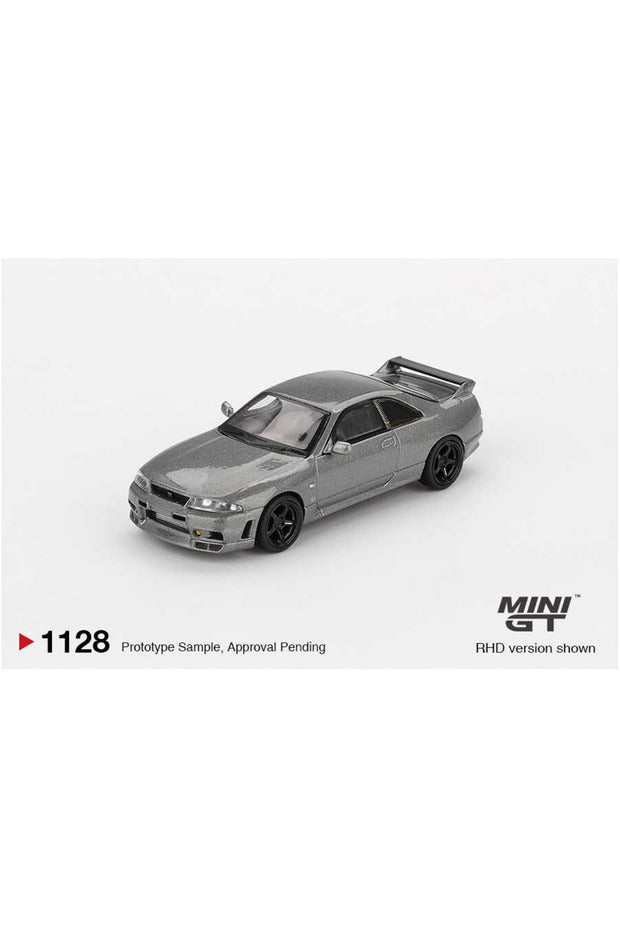 Mini GT Nissan Skyline GT-R R33 NISMO BCNR33 CRS Version Dark Metal Gray 1:64 Diecast Model Araba | MGT01128