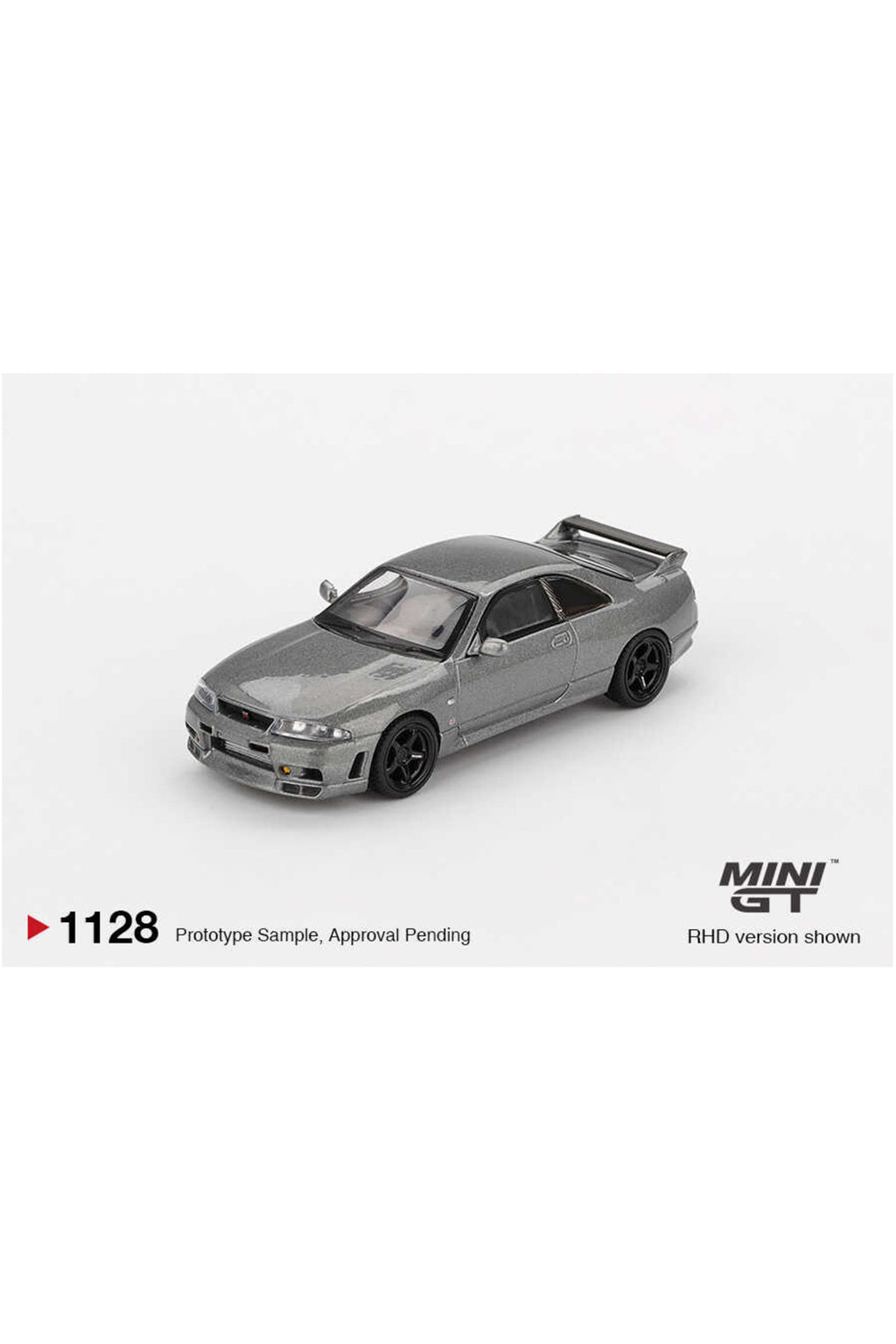 Mini GT Nissan Skyline GT-R R33 NISMO BCNR33 CRS Version Dark Metal Gray 1:64 Diecast Model Araba | MGT01128