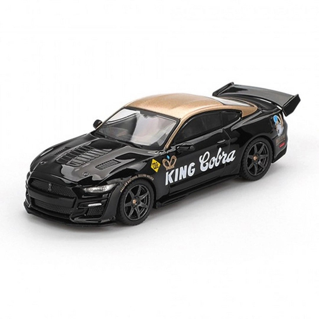 Mini GT Shelby GT500 Dragon Snake Concept Black/Gold 1:64 Diecast Model Araba | MGT01130
