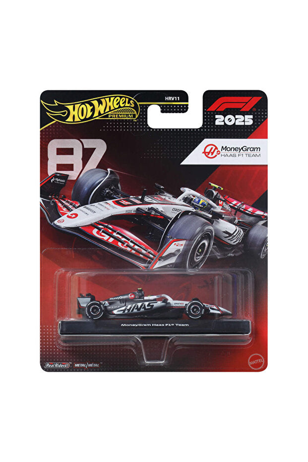 Hot Wheels Premium F1 MoneyGram Haas Oliver Bearman #87 2025 1:64 Model Araba | JKD90