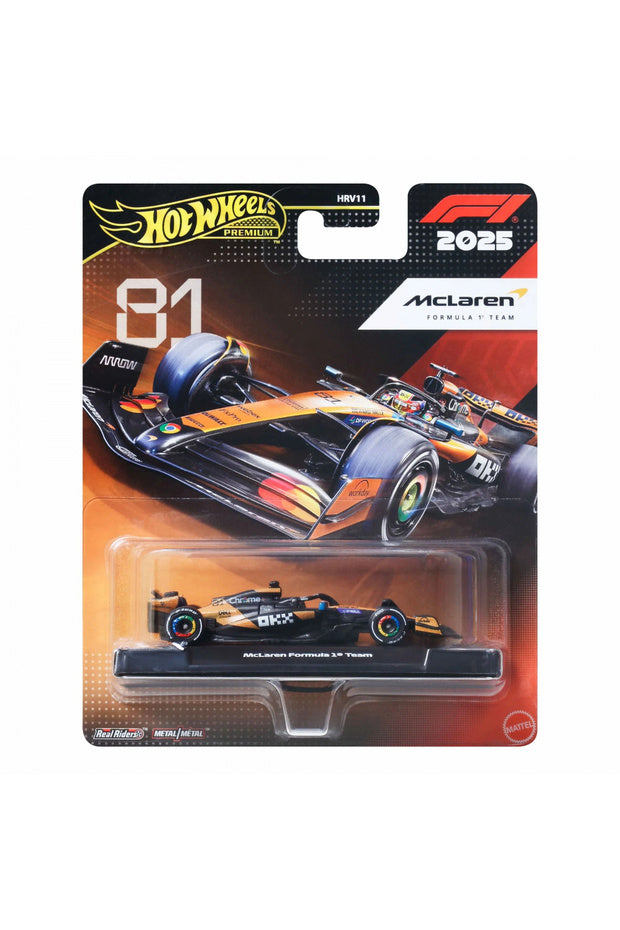 Hot Wheels Premium F1 McLaren Oscar Piastri #81 2025 1:64 Model Araba | JKD81