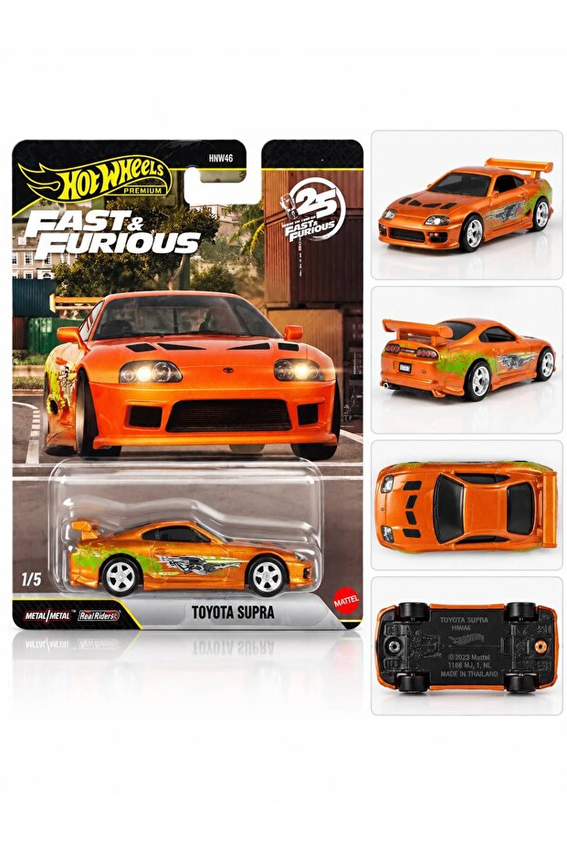 Hot Wheels Premium Fast & Furious Toyota Supra Chase Turuncu 1:64 Model Araba | HNW46 JHW78
