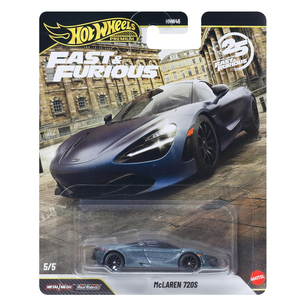 Hot Wheels Premium Fast & Furious McLaren 720S Metalik Mavi 1:64 Model Araba | JHW80