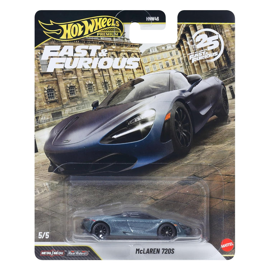 Hot Wheels Premium Fast & Furious McLaren 720S Metalik Mavi 1:64 Model Araba | JHW80