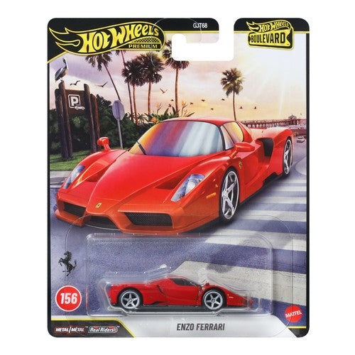 Hot Wheels Premium Boulevard Enzo Ferrari Kırmızı 1:64 Model Araba | JHW22 – No.156