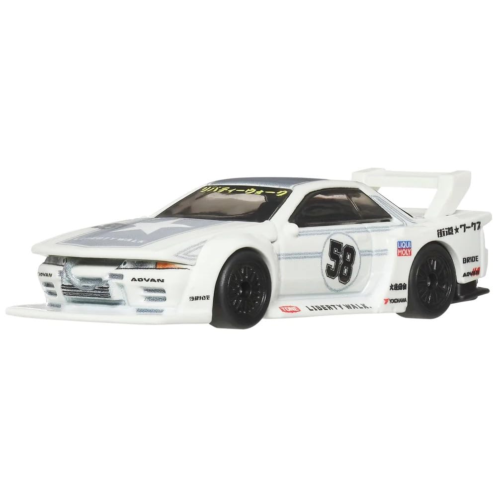 Hot Wheels Premium Car Culture Aéro Styles LB-Kaido Works Nissan R32 Skyline GT-R Beyaz 1:64 Model Araba | JKF05