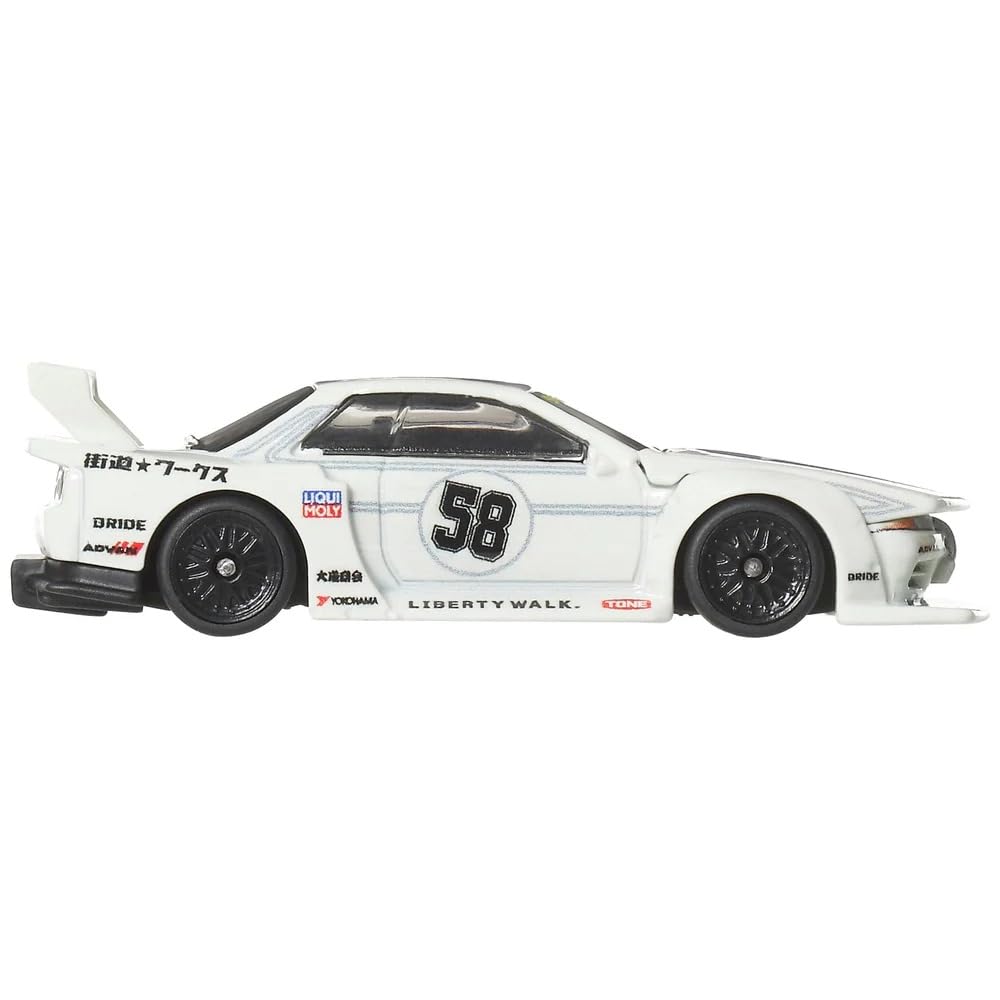 Hot Wheels Premium Car Culture Aéro Styles LB-Kaido Works Nissan R32 Skyline GT-R Beyaz 1:64 Model Araba | JKF05