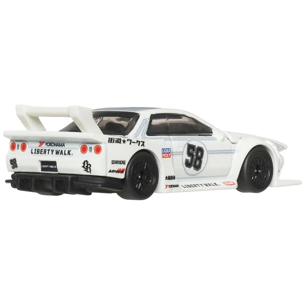 Hot Wheels Premium Car Culture Aéro Styles LB-Kaido Works Nissan R32 Skyline GT-R Beyaz 1:64 Model Araba | JKF05