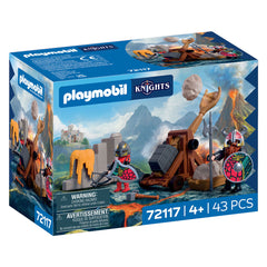 Playmobil Knights Dragon Knight Catapult 72117 | 43 Parça Ejderha Şövalyeleri Mancınık ve Figür Oyun Seti