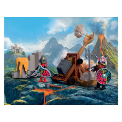 Playmobil Knights Dragon Knight Catapult 72117 | 43 Parça Ejderha Şövalyeleri Mancınık ve Figür Oyun Seti