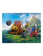 Playmobil Knights Lion Knights with Battle Cannon 72115 | 34 Parça Aslan Şövalyeleri Savaş Topu ve Figür Oyun Seti
