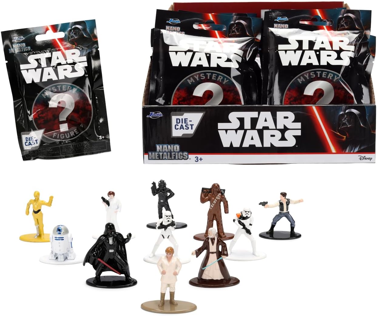 Jada Nano Metalfigs Star Wars Sürpriz Die-Cast Metal Figür – Mystery Paket (Karakter Sürprizi)