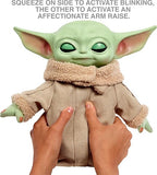 Star Wars Grogu Baby Yoda Sesli Animasyonlu Peluş Oyuncak – Göz Kırpma ve Kol Kaldırma Özellikli 28 cm