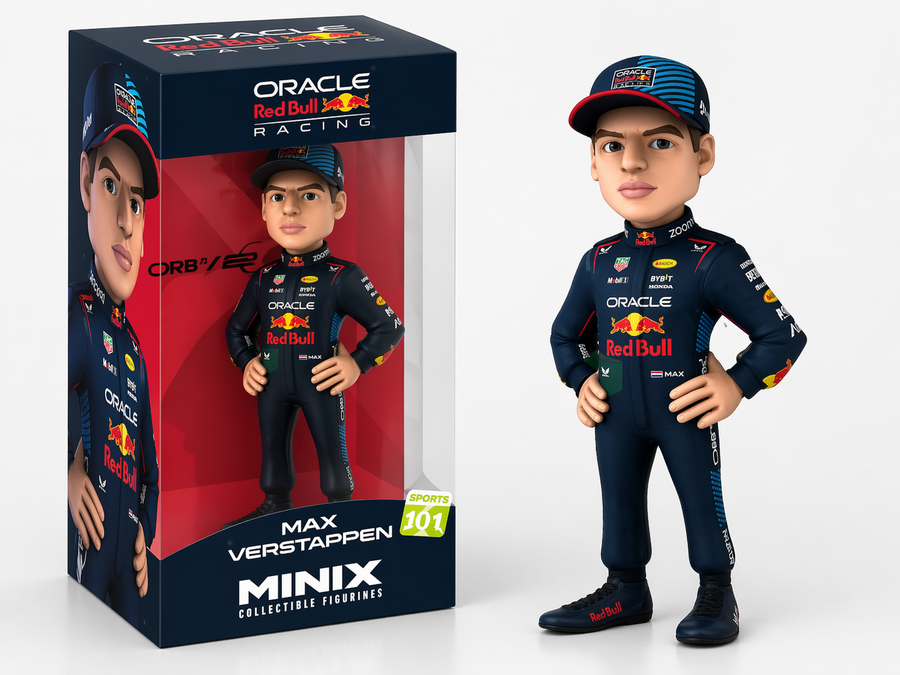 Minix Formula 1 Max Verstappen 12 cm Koleksiyon Figürü – Oracle Red Bull Racing