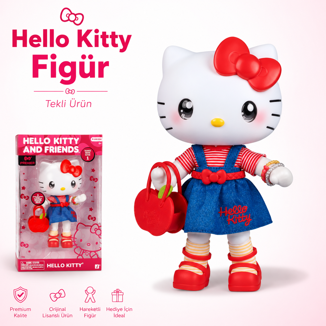 Hello Kitty ve Arkadaşları Premier Figür Serisi 20 cm – Hello Kitty (Seri 1)