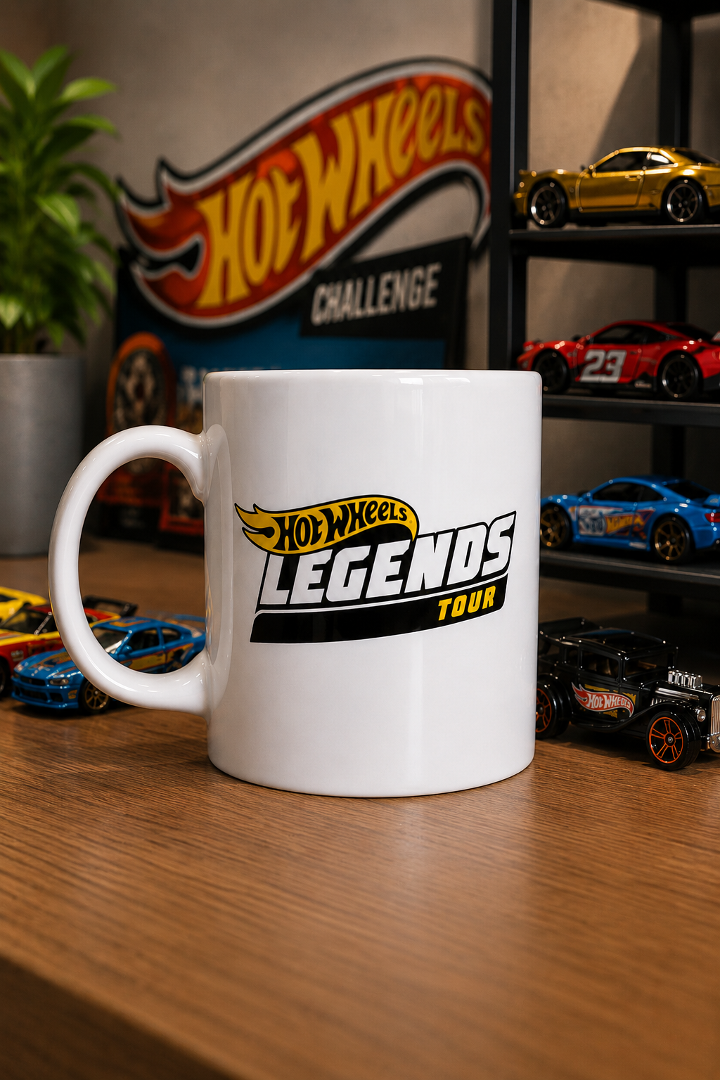 Hot Wheels Legends Tour Seramik Kupa Bardak 330 ml | Lisanslı Logo Tasarımlı Kupa