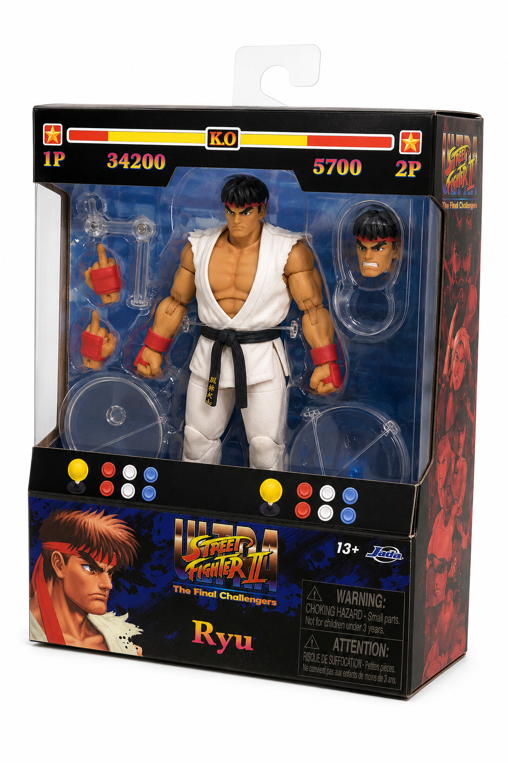 Jada Toys Ultra Street Fighter II Ryu Aksiyon Figürü 15 cm – The Final Challengers (6")