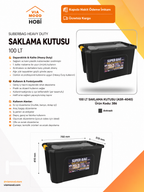 100 LT Saklama Kutusu 2'li SET