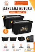 100 LT Saklama Kutusu 2'li SET