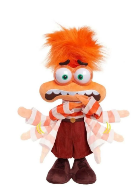 GIOCHI PREZIOSI Giochi InsideOut 2 Endişe Sesli ve Hareketli Peluş 45514 NDN03000