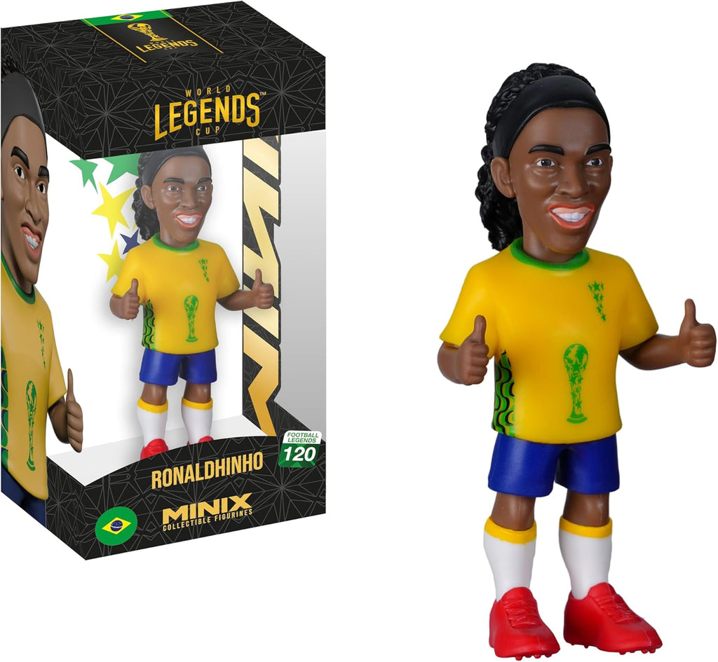 MINIX Brezilya – Ronaldinho Koleksiyon Figürü 12 cm (Football Legends 120)