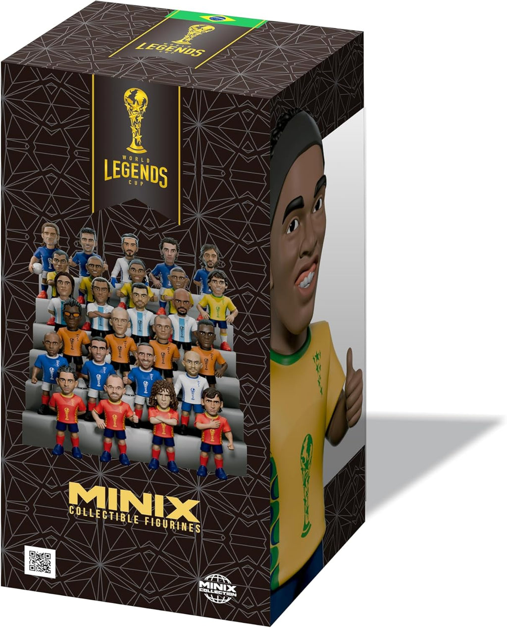 MINIX Brezilya – Ronaldinho Koleksiyon Figürü 12 cm (Football Legends 120)