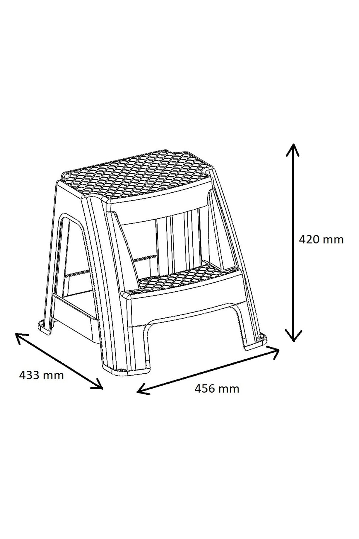 Asrın Plastik Basamak Tabure (ASR-2030)
